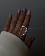 انگشتر دفرمه آبکاری نقره