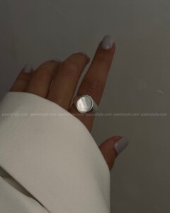 انگشتر صدف طبیعی