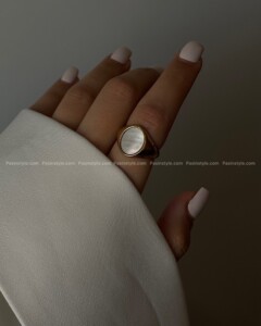 انگشتر صدف طبیعی