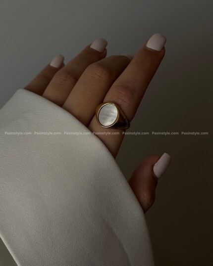 انگشتر صدف طبیعی