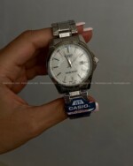 ساعت کاسیو صفحه سفید صدفی