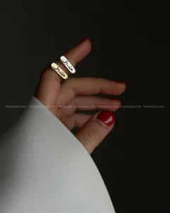انگشتر استیل تکست