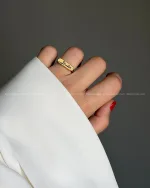 انگشتر استیل تکست