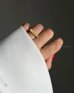 انگشتر استیل تکست