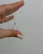 گردنبند ماه نقره