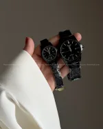 ساعت کاسیو استیل تمام مشکی زنانه و مردانه