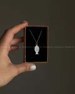 گردنبند نقره ماهی