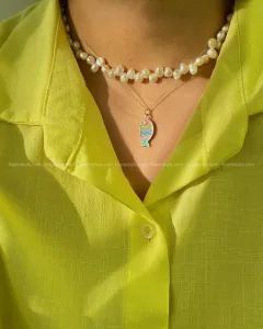 گردنبند نقره ماهی